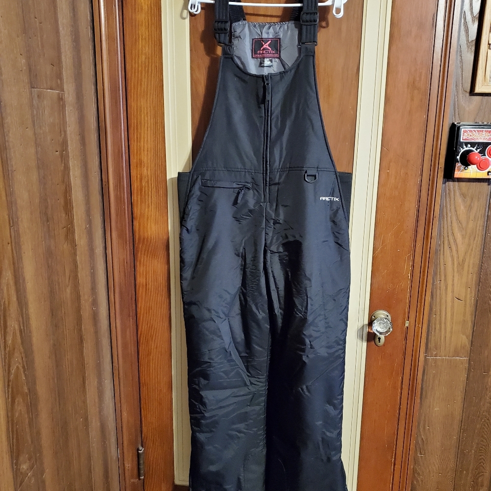 Women's Large Arctix snow bib pants - black